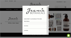 Desktop Screenshot of jeaniebotanicals.com